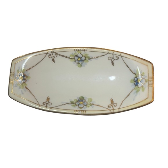 Vintage Porcelain Decorative trinket dish tray vanity - Picture 2 of 15